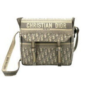 Christian Dior Camp Messenger Bag Gray Oblique Jacquard Shoulder